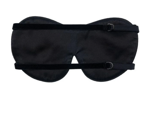 Image Title THIS IS SILK - Dual Strap Eye Mask in Noir